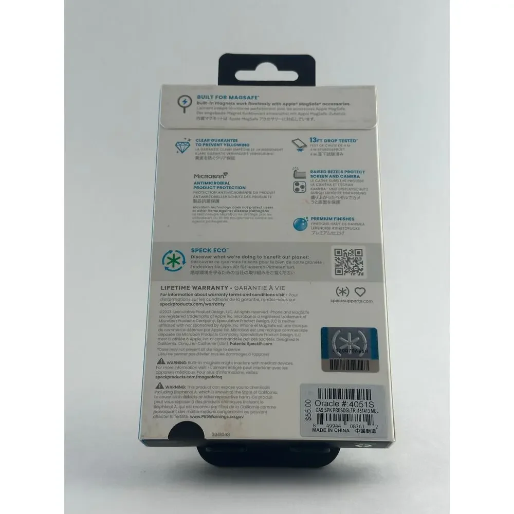 Speck Presidio Lux iPhone 15/14/13 Glitter MagSafe Case NWT MSRP: $55.00